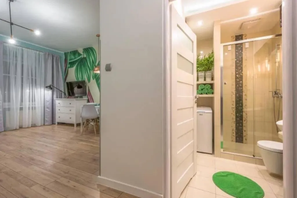 Cozy Modern Studio Green Apartment In Old Town Krakow