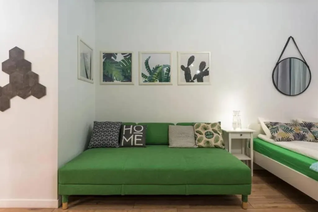 Cozy Modern Studio Green Apartment In Old Town Krakow
