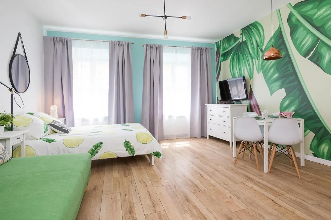 Cozy Modern Studio Green Apartment In Old Town Krakow