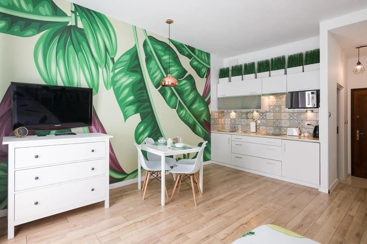 Cozy Modern Studio Green Apartment In Old Town Krakow